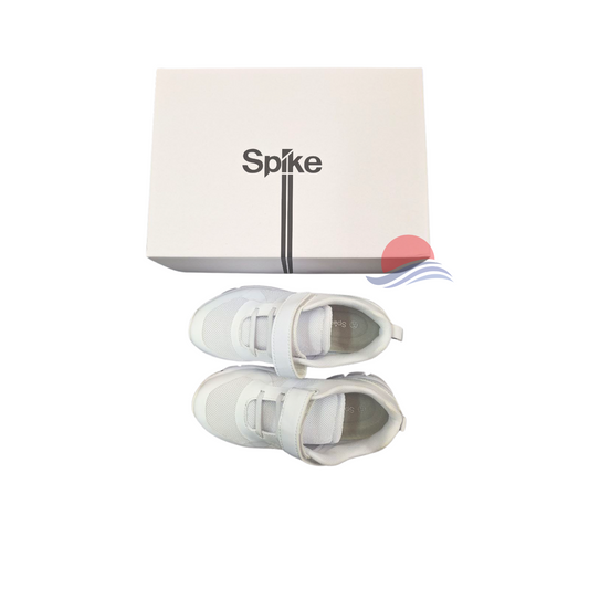 SPIKE White Kids School Shoes - Velcro