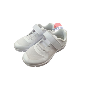 SPIKE White Kids School Shoes - Velcro