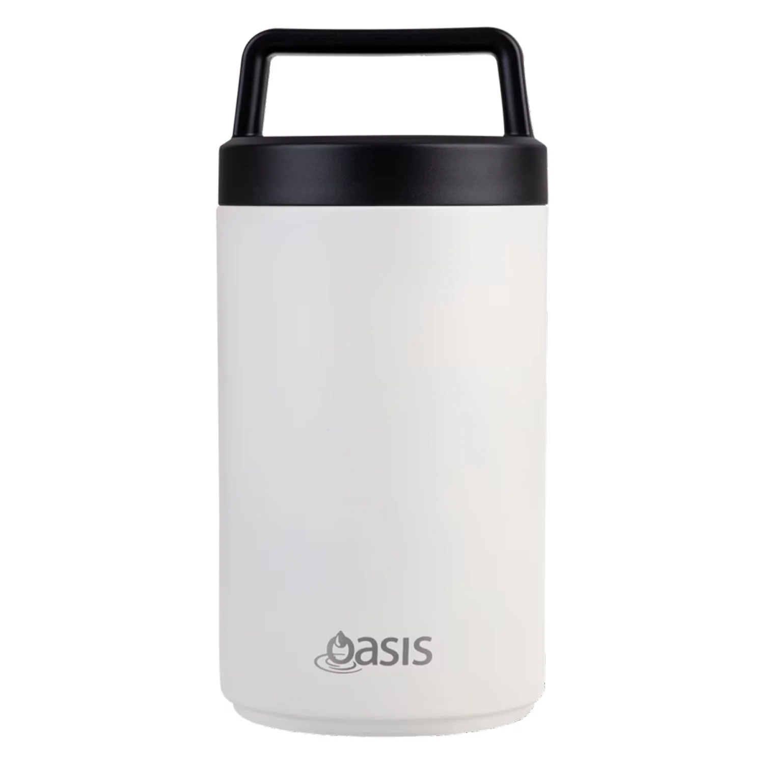 Oasis Stainless Steel Insulated Dual Compartment Food Jar with Handle And Spoon 700ML