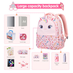 Pattern Print Primary School backpack