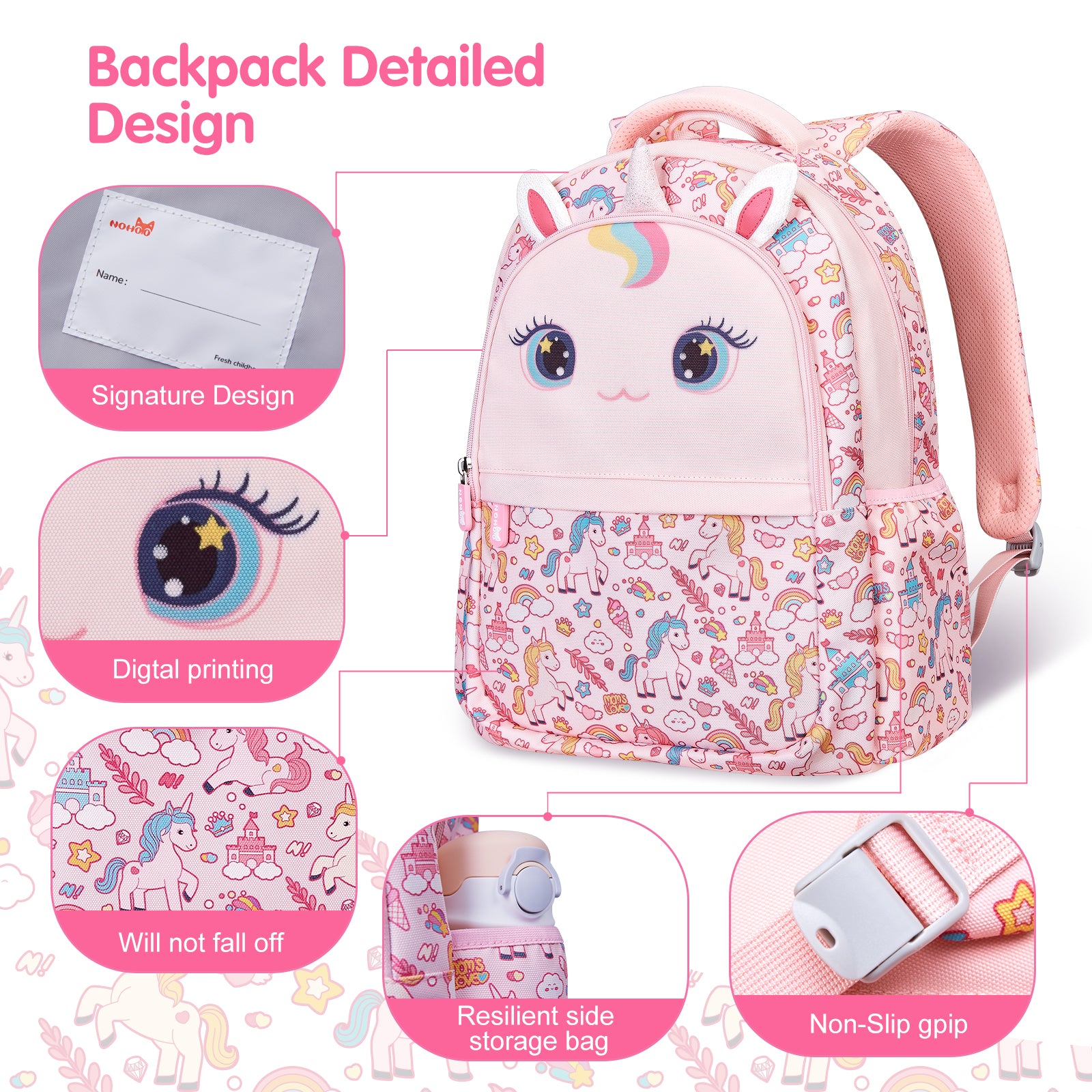 Pattern Print Primary School backpack