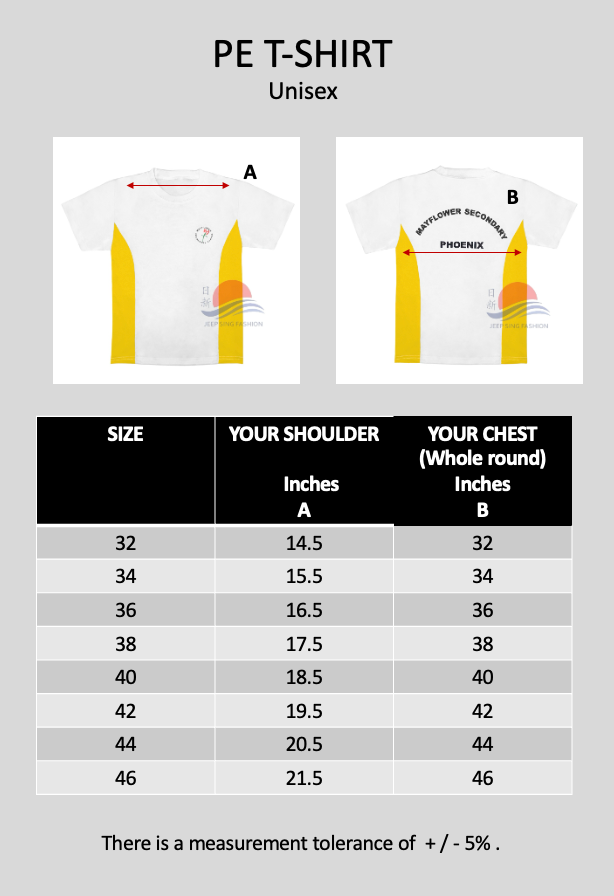 MFSS YELLOW PE T-Shirt (Phoenix)