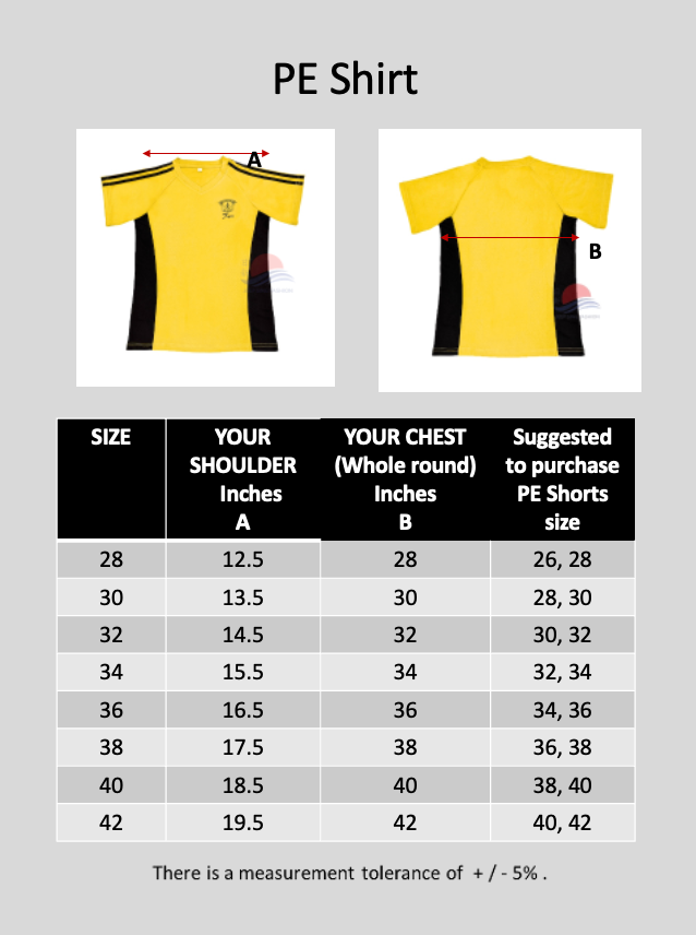 MCS Yellow PE T-Shirt (Topaz)