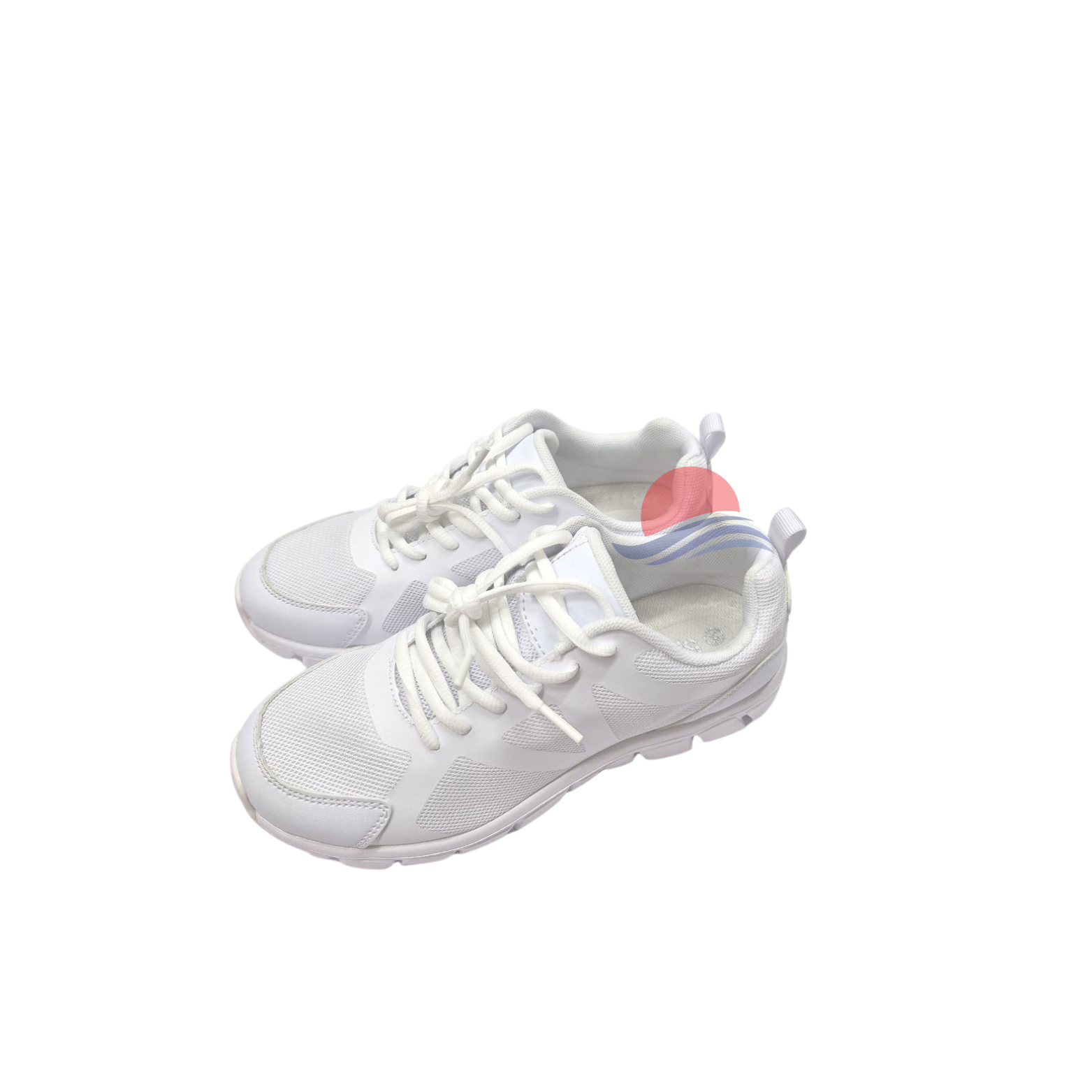 SPIKE White Kids School Shoes -  Lace