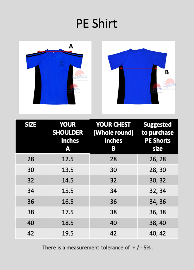 MCS Blue PE T-Shirt (Sapphire)