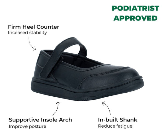 Mary Jane Recycled Leather Kids School Shoes