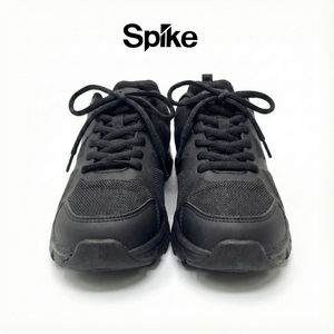 SPIKE Black School Shoes - Lace