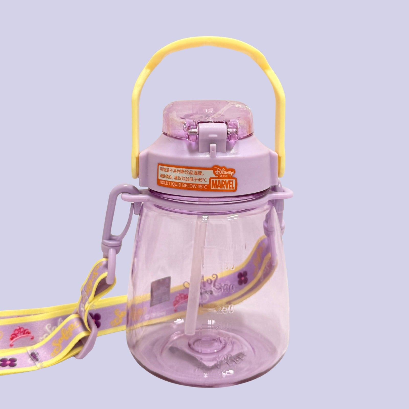 Princess Sofia / Marvel's Super Heroes Tritan Water Bottles w Strap 450ml