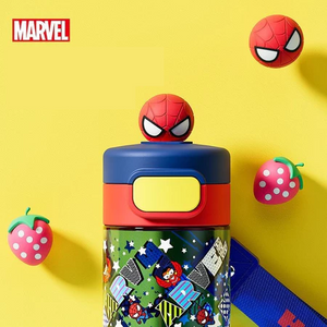 Marvel Spiderman Water Bottle Gift Set – 2 Bottles (430ml & 530ml): Insulated & Tritan Plastic