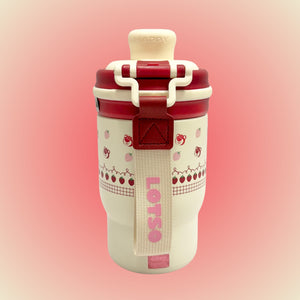 Thermal Insulated Cup w Straw (LOTSO/Stitch/Mickey)