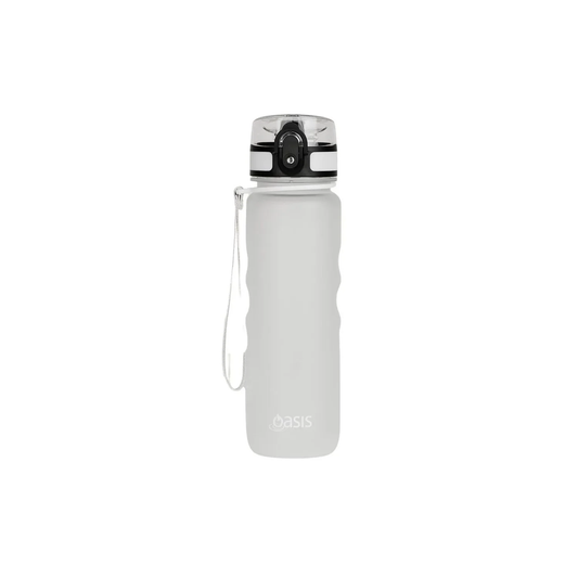 Oasis Tritan Motivation Bottle w Handle Strap 1L (White)