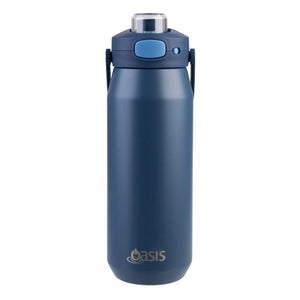 Oasis Ceramic Stainless Steel Triple Wall Capri Quick Release Drink Bottle 750ML