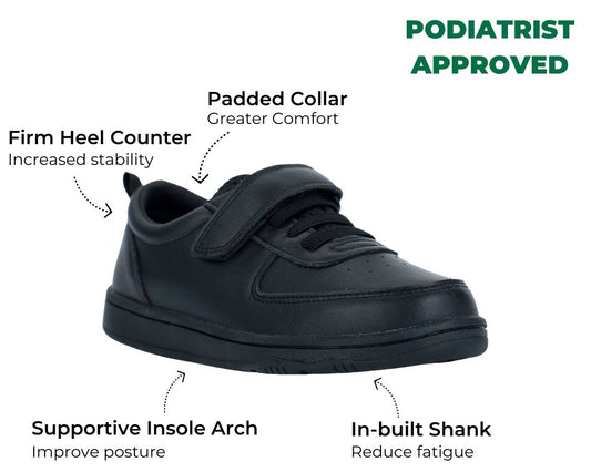 Dash Recycled Leather Kids School Shoes