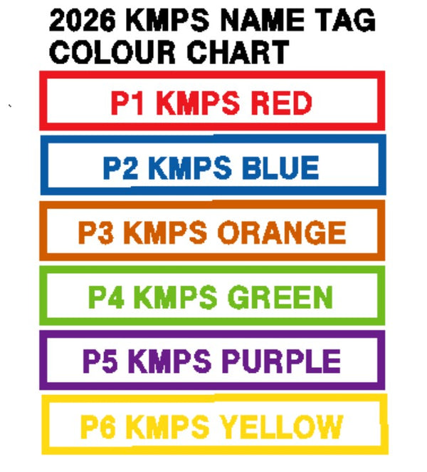 KMPS NAMETAGS (WITH POSTAGE)